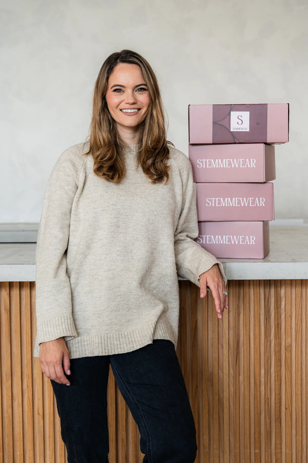 Founder with products