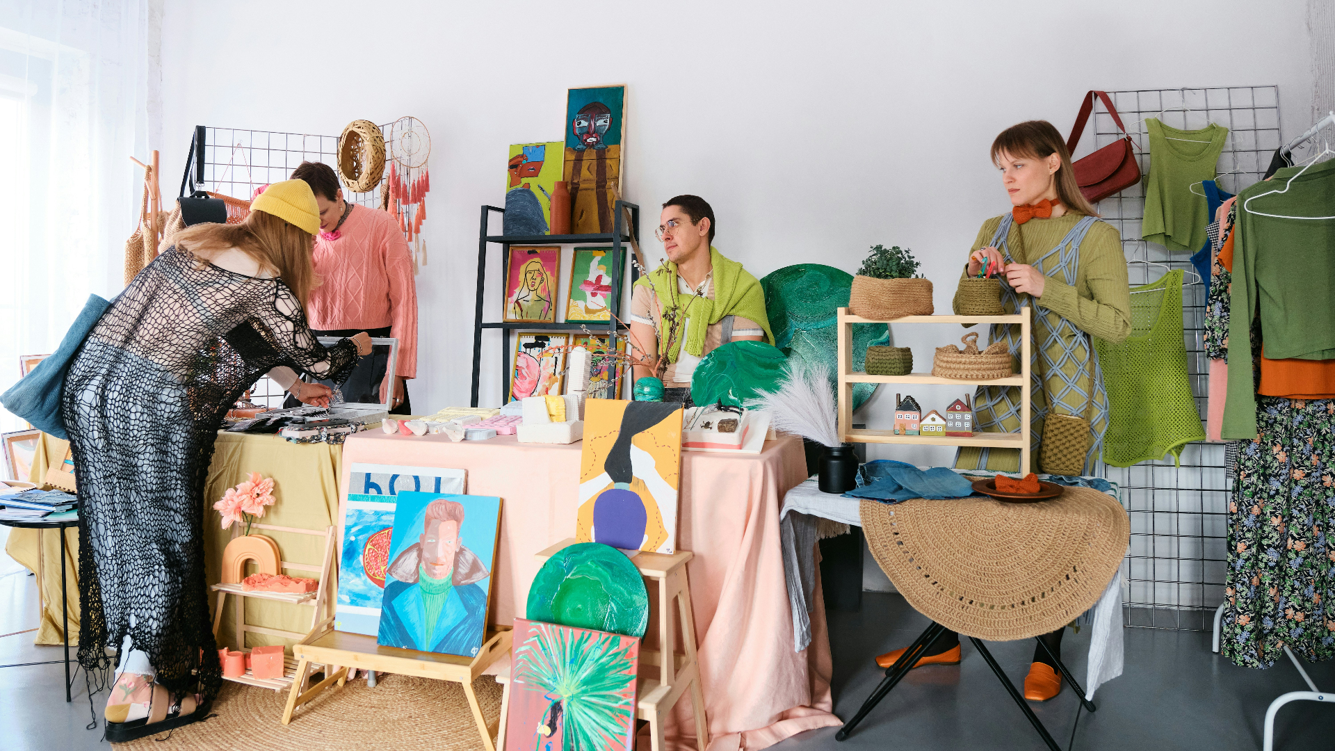 Browsing market clothing